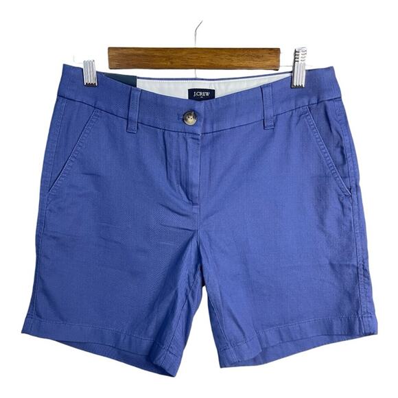 J. Crew Factory 7" Classic Chino Short in Blue Size 2 NWT - Picture 1 of 11